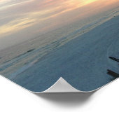 照れよ！サンセットビーチシーンポスター ポスター (角)