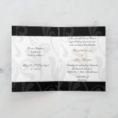 照光エッフェル塔フランスの結婚式招待状 招待状 (内部)