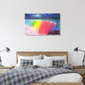 照光式馬上三日月 キャンバスプリント (インサイチュ (寝室))