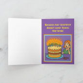 🎂 「照明が強すぎて処理できない」 サンキューカード (内部)