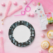 照明された窓のパターン ペーパープレート (パーティー)