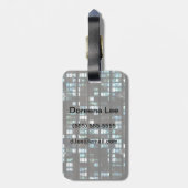 照明された窓のパターン ラゲッジタグ (裏面縦)