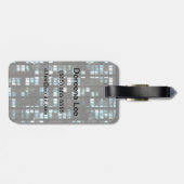 照明された窓のパターン ラゲッジタグ (裏面横)