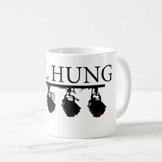 照明のエンジニアまたは技術者のための"健康なつるされた"マグ コーヒーマグカップ (正面右)