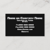 照明の名刺 名刺 (裏面)