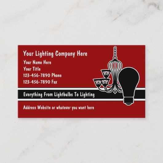 照明の名刺 名刺 (正面)