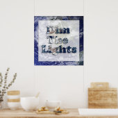 照明の文字画像を暗くする ポスター (キッチン)