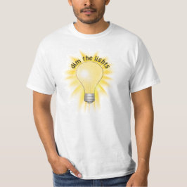 照明を暗くする – 電球 Tシャツ
