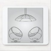 照明を用いる内部の家具 マウスパッド (正面)