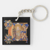 照明イニシャルCキーリング キーホルダー (裏面)