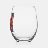 照明イニシャルDワイングラス ステムなしワイングラス (左)