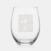 照明イニシャルEワイングラス ステムなしワイングラス (裏面)