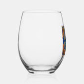 照明イニシャルEワイングラス ステムなしワイングラス (右)