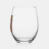 照明イニシャルEワイングラス ステムなしワイングラス (左)