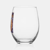 照明イニシャルG ステムなしワイングラス (左)