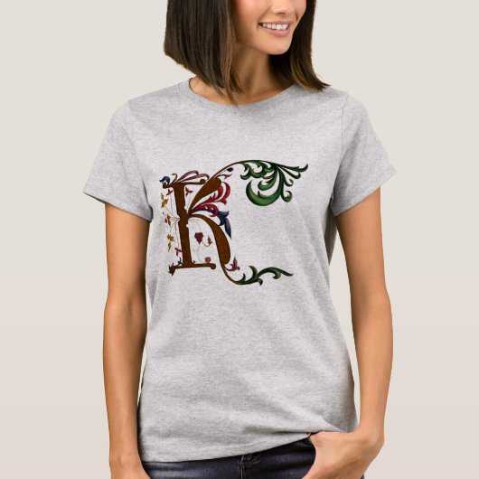照明イニシャルK Tシャツ (正面)