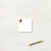 照明イニシャルM ポストイット (デスク上)