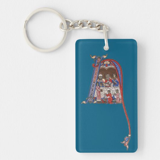 照明イニシャルN キーホルダー (正面)