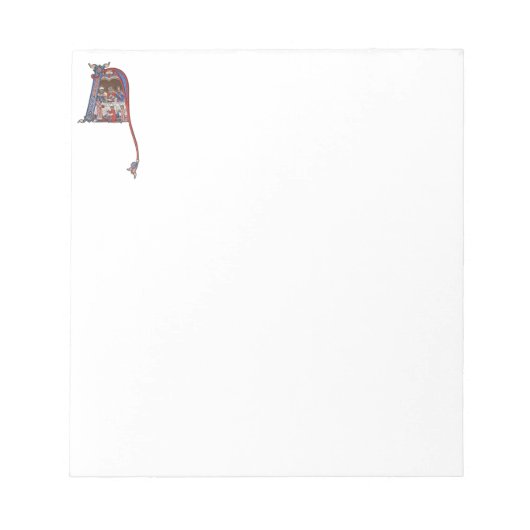 照明イニシャルN ノートパッド (正面)