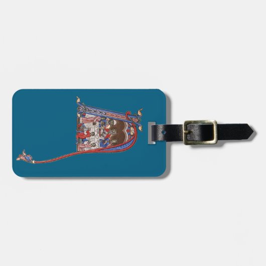 照明イニシャルN ラゲッジタグ (正面横)