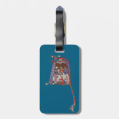 照明イニシャルN ラゲッジタグ (裏面縦)