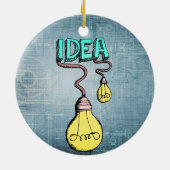 照明インスピレーション – レトロ電球 セラミックオーナメント (裏面)