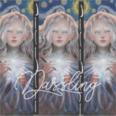 照明エレガンス:フラクタル美しいビニールシール シール (正面)