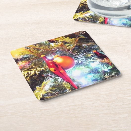 照明オーナメント スクエアペーパーコースター (アングル)