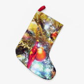 照明オーナメント スモールクリスマスストッキング (正面 (吊り時))