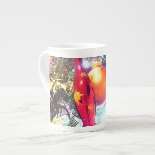 照明オーナメント ボーンチャイナマグカップ (正面左)