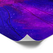 照明クラゲ水中海水彩 ポスター (角)