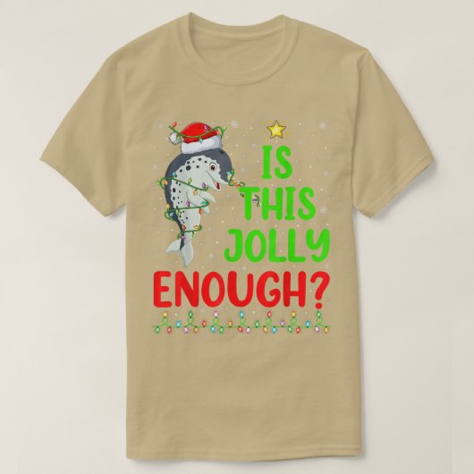 照明クリスマスツリーすてきは十分なナルファルCh Tシャツ (デザイン正面)