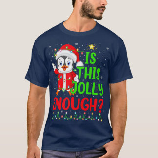 照明クリスマスツリーはすてきこの十分なペンギンCh Tシャツ