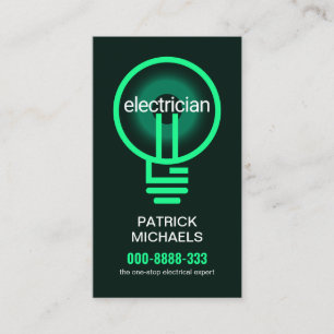 照明グリーン電気工事用バルブフィラメント 名刺
