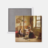 照明ストーブ, 1886 (パネル上の油) マグネット (正面/裏面)