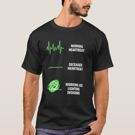 照明デザイナプロフェッショナルデザイナ Tシャツ (正面)