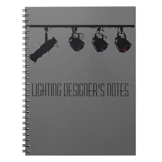 照明デザイナーのノート ノートブック (正面)