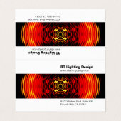 照明デザイナー折り畳み名刺 名刺 (外部フラット)