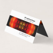 照明デザイナー折り畳み名刺 名刺 (裏面)