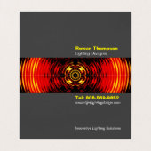 照明デザイナー折り畳み名刺 名刺 (内部フラット)