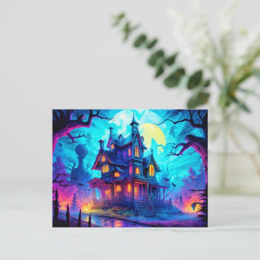 照明ハ幽霊のよく出るウス ポストカード (スタンド正面)