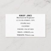 照明ファイタージェットの名刺 名刺 (裏面)