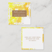 照明モダン絞り染めカラフル鮮やか スクエア名刺 (正面/裏面)