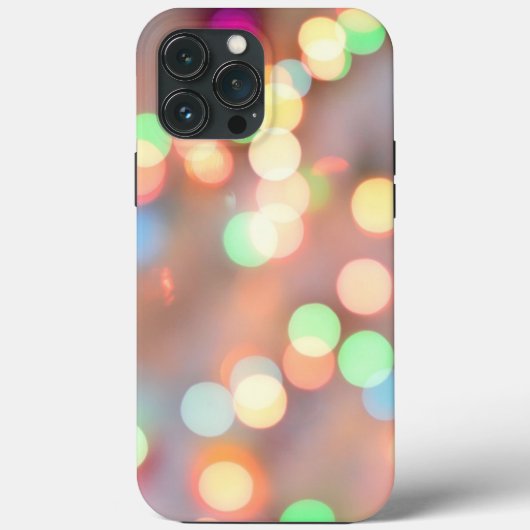 照明付きクリスマスライトの焦点を外した画像 Case-Mate iPhoneケース (裏面)