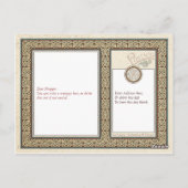 照明付きケルト十字はがき ポストカード (裏面)