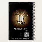 照明付きジャーナルD ノートブック (裏面)