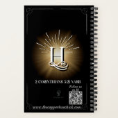 照明付きジャーナルH ノートブック (裏面)