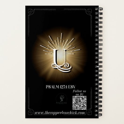 照明付きジャーナルU ノートブック (裏面)