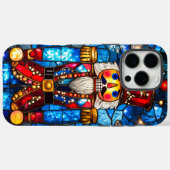 照明付きステンドグラスのナツクラッカー Case-Mate iPhoneケース (裏面 (横))