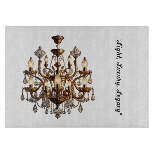 "照明付きラグジュアリー" カッティングボード (正面)